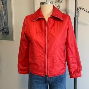 Vintage Beconta Ski Jacket 80s Japan Red Unisex Puffer